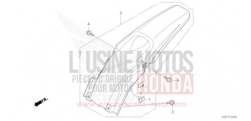 REAR FENDER CRF150RBN de 2022